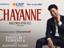 Los boletos estarán disponibles en Preventa Citibanamex el 30 de octubre. ESPECIAL