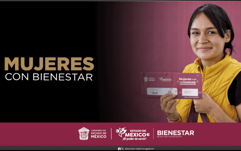 Mujeres con Bienestar es una iniciativa dirigida al sector femenino en el Estado de México. ESPECIAL/X/ @BienestarEdoMx.