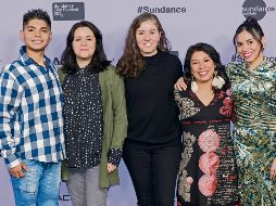 Juan Jesús Varela, Astrid Rondero, Fernanda Valadez, Yadira Pérez y Karla Garrido asistieron al estreno de “Sujo” durante el Festival de Cine de Sundance 2024, en Utah. AFP