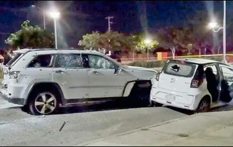 El blindaje de la camioneta no soportó la ráfaga, debido a esto falleció el conductor. EL UNIVERSAL