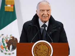 Alejandro Gertz Manero había aparecido en diversas conferencias de prensa del ahora expresidente Andrés Manuel López Obrador, pero no se había visto en las de Claudia Sheinbaum. EFE / Presidencia de México