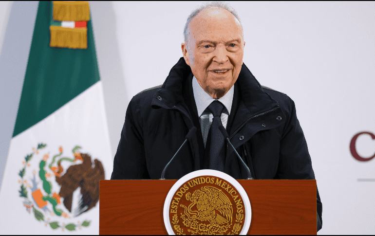 Alejandro Gertz Manero había aparecido en diversas conferencias de prensa del ahora expresidente Andrés Manuel López Obrador, pero no se había visto en las de Claudia Sheinbaum. EFE / Presidencia de México