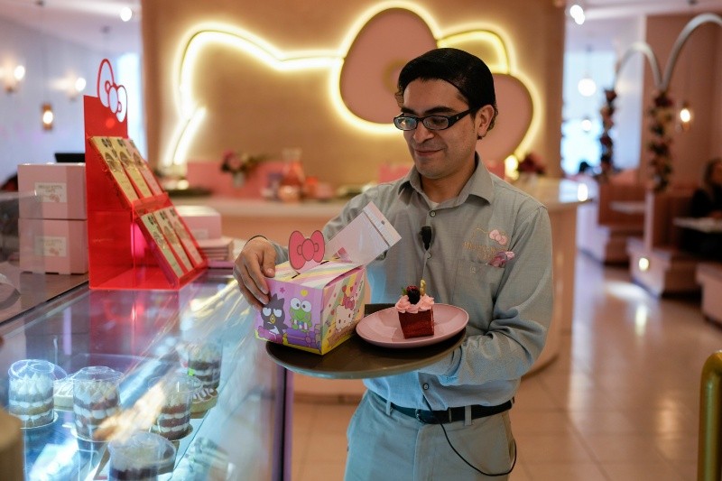 Café con temática de Hello Kitty en la Ciudad de México. AP/Eduardo Verdugo 