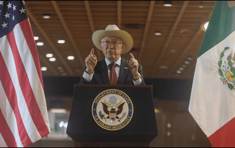 El embajador de Estados Unidos en Mexico, Ken Salazar, ofreció una conferencia de prensa en la nueva sede de la Embajada Americana. SUN/Yaretzy M.