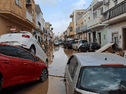 Vista general de una de las calles de Valencia tras la caída de la DANA. EFE / Miguelina Galiano