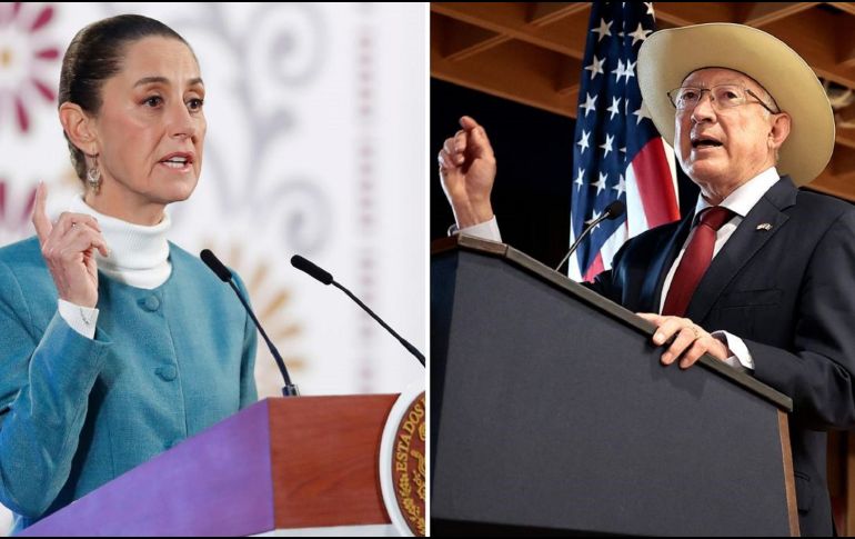 La Presidenta dijo, que siempre van a pedir respeto para México. EFE/ M. GUZMÁN / J. MÉNDEZ