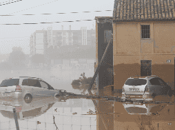 Vista general de una alquería en Sedaví anegada a causa de las lluvias torrenciales de las últimas horas. EFE/Miguel Ángel Polo