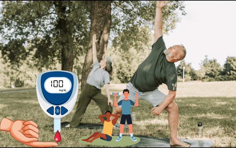 Hoy te compartimos un par de ejercicios que te ayudarán a bajar los niveles de glucosa para gestionar mejor la diabetes y la salud metabólica en general. CANVA/ ESPECIAL