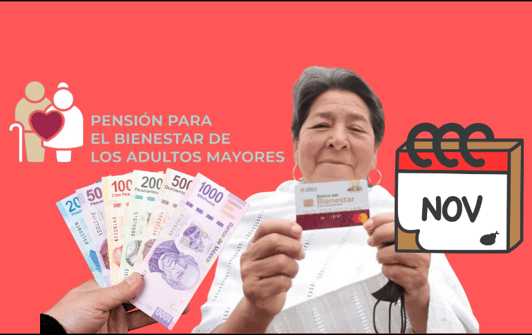 Algunos adultos mayores de la Pensión del Bienestar recibirán pago triple este mes de noviembre de 2024. ESPECIAL/ CANVA