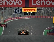 Oscar Piastri, con la mini pole position, y Lando Norris como escolta, fueron los más rápidos en la SQ3. AFP / N. Almeida