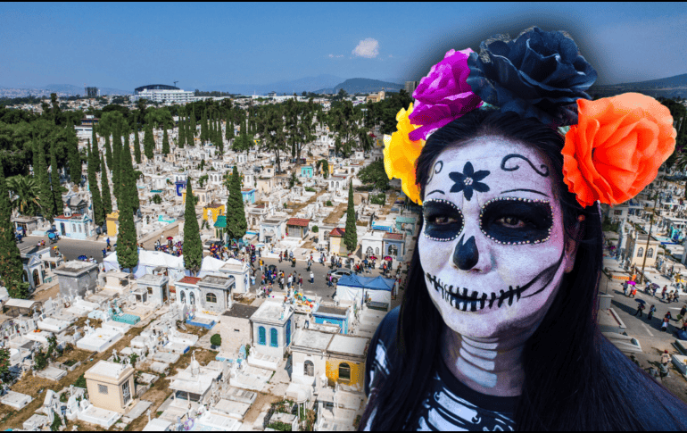 Los panteones del Área Metropolitana de Guadalajara reciben miles de visitantes este 2 de noviembre para celebrar el Día de Muertos. EL INFORMADOR / A. Navarro
