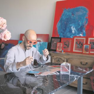 Santiago Cumplido presenta su exposición “An(a)glíforo”