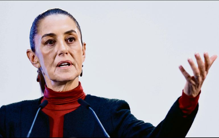 En su conferencia de ayer Claudia Sheinbaum destacó los datos de nuevos empleos. EFE