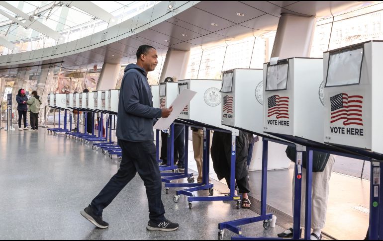 Kamala Harris ganó las elecciones en los estados de Nueva York. EFE / S. YENESEL