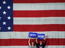Trump ganó este martes las elecciones en los estados de Kansas, Montana y Utah. EFE / W. Oliver