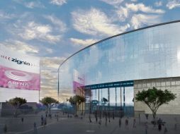 La fachada, inspirada en el Agave Azul Tequilero y la cantera dorada de Huentitán, está diseñada con 17 mil metros cuadrados de cristal templado con filtros ecológicos. ESPECIAL