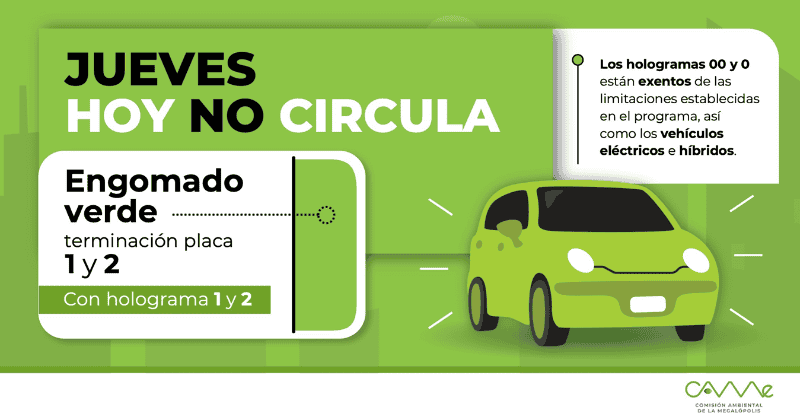   Estos autos son los que deberán descansar mañana. CORTESÍA /Hoy No Circula.    &nbsp;