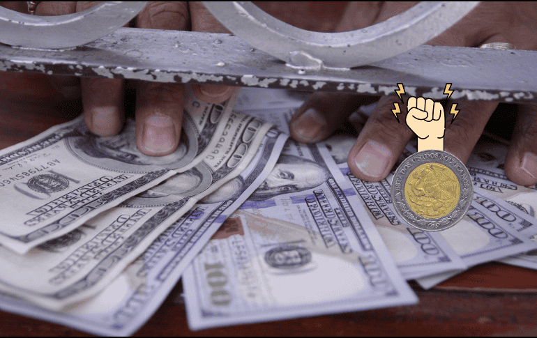 El peso mexicano logra mantenerse, por poco, por debajo de la franja de los 20 pesos por dólar. EL INFORMADOR / ARCHIVO