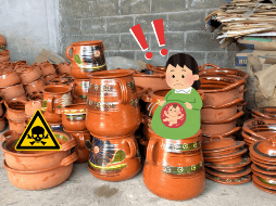 Los utensilios como ollas y cazuelas de barro pueden contener plomo que afecta la salud. NOTIMEX / Especial