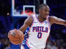 Tyrese Maxey de los 76ers de Filadelfia durante el encuentro de temporada regular ante Memphis. ARCHIVO / AP Foto