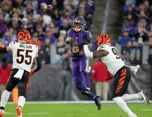 Lamar Jackson terminó con cuatro touchdowns. AP/S. Scarbrough