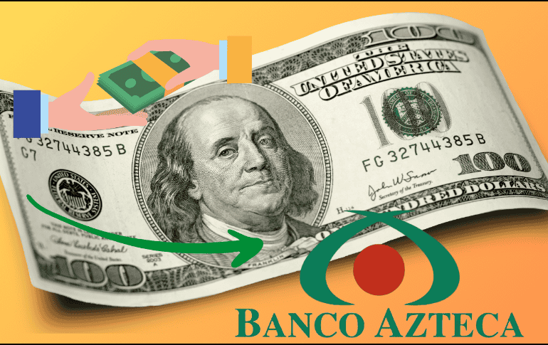 Así se cotiza el dólar el día de hoy viernes 08 de noviembre de 2024 en Banco Azteca. ESPECIAL/ CANVA