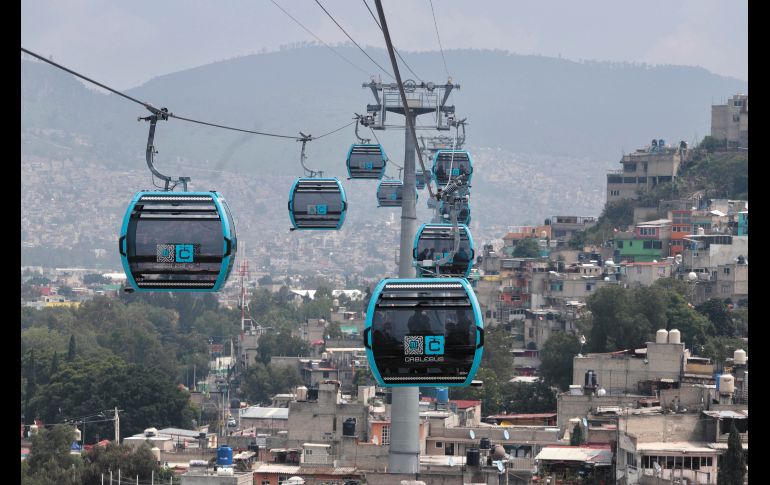 Al principio de su administración, la Licenciada Clara Brugada, afirmó que durante su gestión se crearán 5 líneas nuevas de Cablebús. EL UNIVERSAL / ARCHIVO