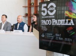 Paco Padilla ofrecerá un espectáculo en el Conjunto Santander de Artes Escénicas para celebrar sus 50 años de trayectoria musical. CORTESÍA