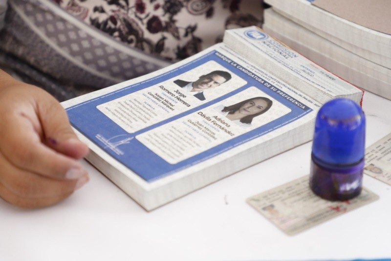 Los candidatos a sustituir a Marko Cortés son Jorge Romero y Adriana Dávila.&nbsp;CORTESÍA / PAN Jalisco