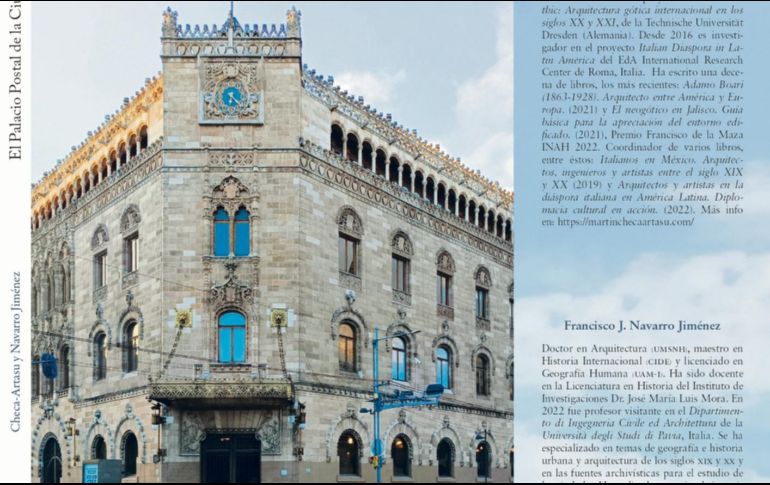 Portada del libro “El Palacio Postal de la Ciudad de México. Historia y Patrimonio”. ESPECIAL