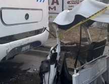 Las víctimas fueron atendidas por personal de servicios médicos municipales y fueron trasladados a la Cruz Verde Marcos Montero para recibir mayor atención médica. ESPECIAL