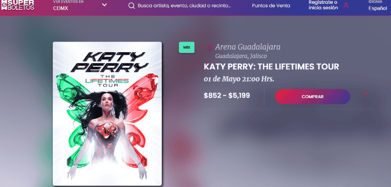 &nbsp;Los boletos van desde los $852 a los $1159. ESPECIAL/Superboletos