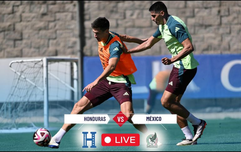 La Selección Mexicana, durante un entrenamiento previo al partido contra Honduras. IMAGO7