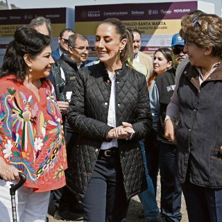 Claudia Sheinbaum supervisa obra del Trolebús