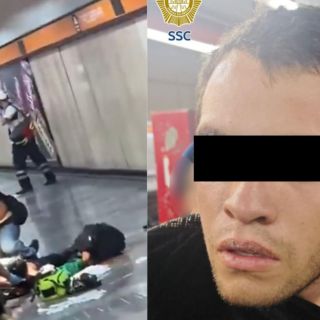 Hombre hiere a 4 personas en estación Tacubaya y se lanza a las vías para huir