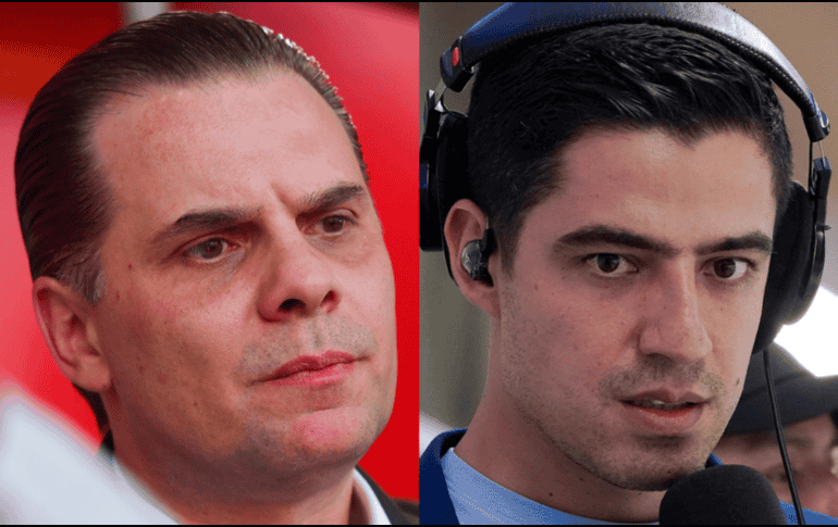 Christian Martinoli, narrador de TV Azteca, y Andrés Vaca, de Televisa. IMAGO7
