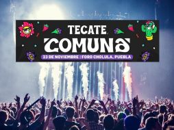 El Tecate Comuna 2024 tendrá lugar este sábado 23 de noviembre en el Foro Cholula, Puebla.ESPECIAL/Pexels y Canva