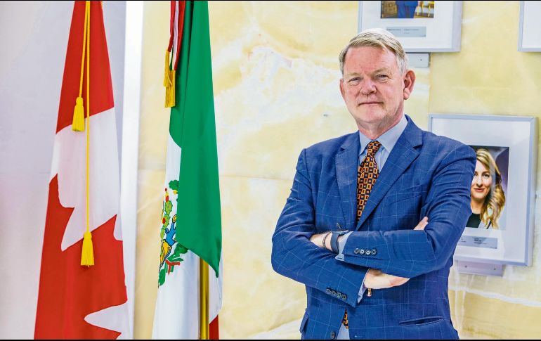 Graeme C. Clark destacó que las relaciones comerciales, sociales y políticas entre México y Canadá son más poderosas que nunca, entre otras razones, por el T-MEC. EL INFORMADOR/A. Navarro