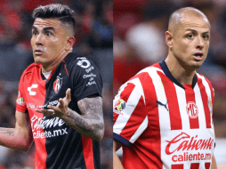 Luis Reyes, del Atlas, y Javier 'Chicharito' Hernández, de Chivas. IMAGO7
