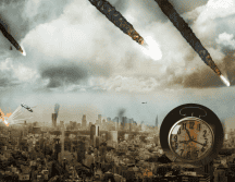 Este reloj usa la analogía de la especie humana estando siempre a minutos de la medianoche. Pixabay