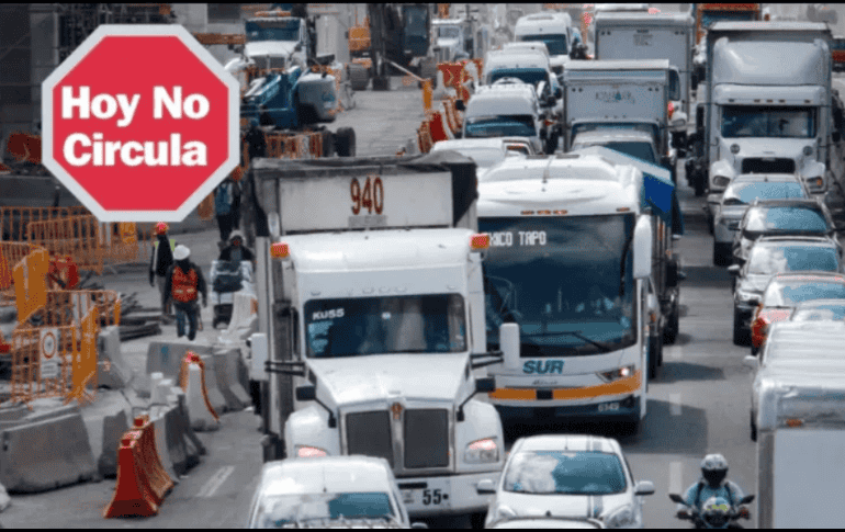 Recuerda que el horario del Hoy No Circula es desde las 5:00 de la mañana a las 10:00 de la noche. ESPECIAL/SUN/ ARCHIVO.