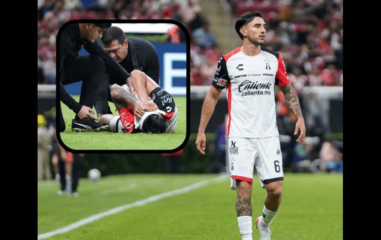 Édgar Zaldívar fue atendido por los servicios médicos del Atlas tras su lesión. IMAGO7