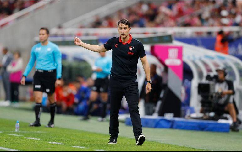 Beñat San José no contuvo el orgullo que le dan sus jugadores. EFE/F. Guasco