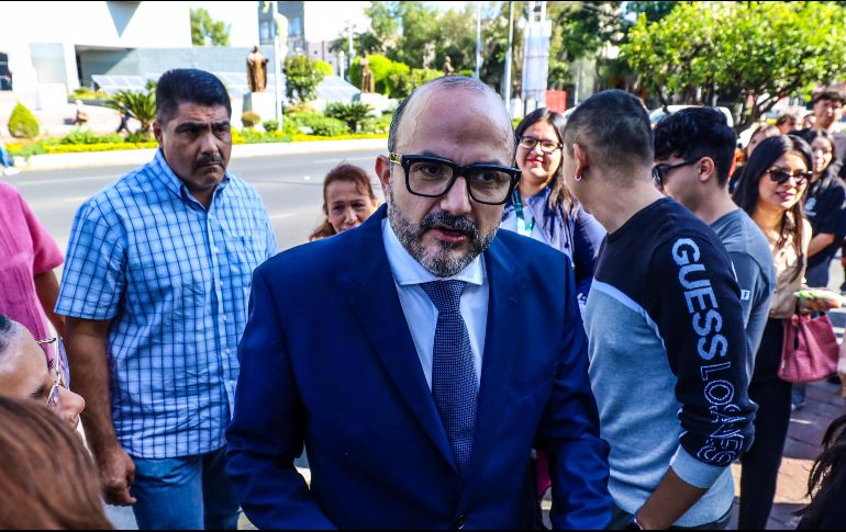 Villanueva explicó que estará apoyando a la persona que quede como rectora para gestionar recursos.  EL INFORMADOR/ A. Navarro