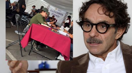 Gabriel Quadri fue captado inscribiéndose para recibir la Pensión del Bienestar. SUN/ ARCHIVO