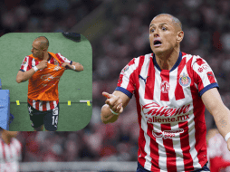 Javier Hernández reclamó al árbitro por marcar la falta del penal que dejaría eliminado a Chivas. IMAGO7
