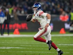 Daniel Jones tuvo un récord de 24-44-1 como titular con los Giants. AP/M. Schrader