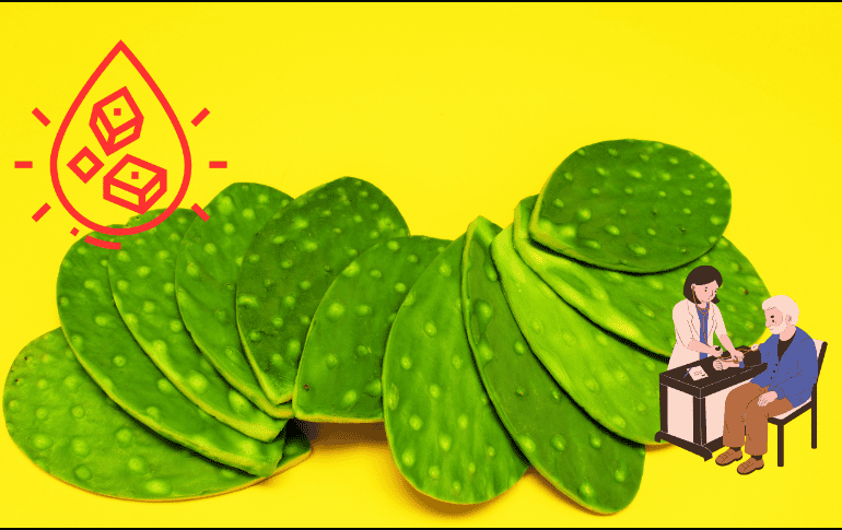Si eres diabético, incluir el nopal a tu dieta alimenticia te puede traer muchos beneficios. CANVA/ ESPECIAL