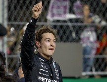 Russel dominó de principio a fin, y su compañero Lewis Hamilton llegó segundo. EFE/S. Thew