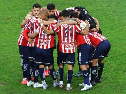 Reunión de Chivas previa al partido correspondiente al Play In contra los Rojinegros del Atlas. IMAGO7